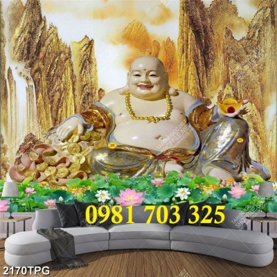 Gạch tranh 3d Phật giáo