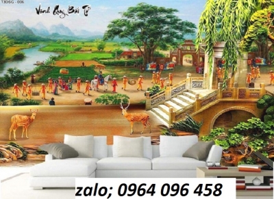 Tranh gạch 3d vinh quy bái tổ - XNV32