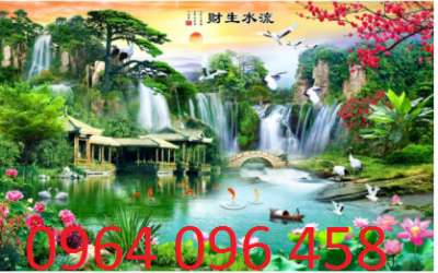 tranh phong cảnh dán tường 3d - 73MD