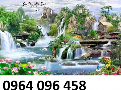Tranh gạch 3d trang trí phòng khách NBG32
