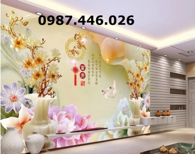 Gạch tranh 3d giả ngọc HP024