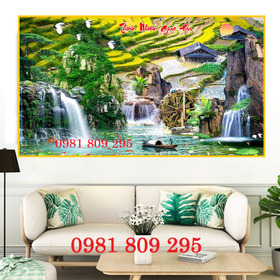 Tranh gạch men phong cảnh - gạch 3d