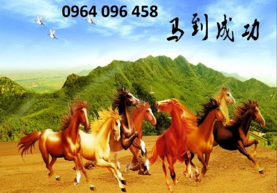 gạch tranh 3d mã đáo thành công - VBB76