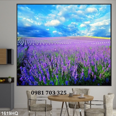 Tranh gạch 3d trang trí vườn hoa