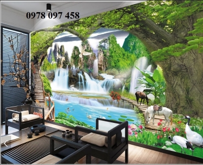 Tranh phong cảnh - tranh gạch