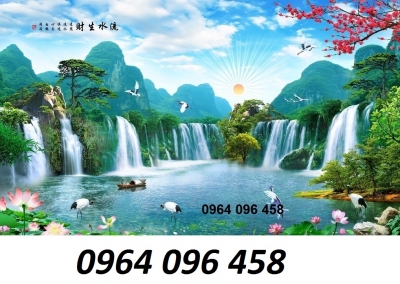 Tranh gạch 3d dán tường phong cảnh đồng quê - 8876CV
