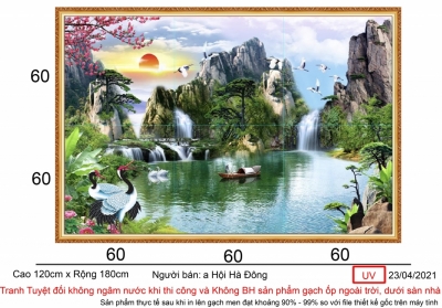 Tranh gạch men đẹp- phong cảnh thiên nhiên