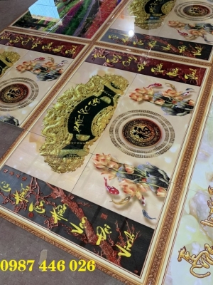 Gạch tranh phòng thờ đẹp HP87