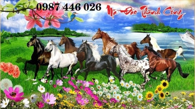 Tranh gạch mã đáo thành công HP2222
