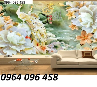 Mẫu tranh gạch 3d phòng khách đẹp - SZZ