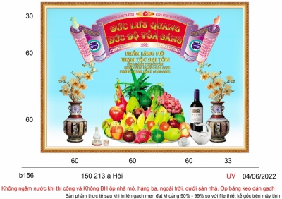 Tranh dán tường phòng thờ - gạch tranh 3D