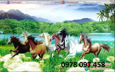 Mã đáo truy phong- gạch tranh 3D