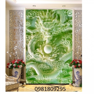 Tranh rồng đỏ, gạch tranh ốp tường