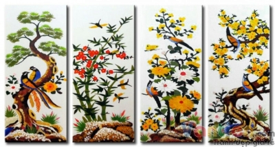 Tranh gạch 3d tứ quý - MCX422