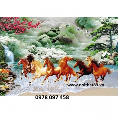 Tranh mã đáo thành công - tranh gạch
