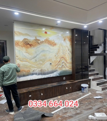 Tấm tranh vân đá Hà Nội