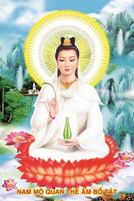 Tranh gạch phật quan âm 3d - 0964CP