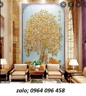 Tranh gạch men cây tiền - SKGC44