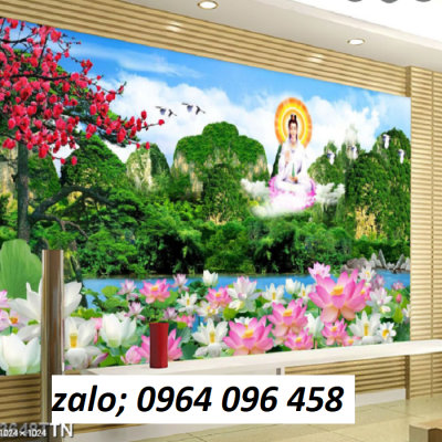 Tranh phật 3d - tranh gạch 3d phật phòng thờ - 7433XP