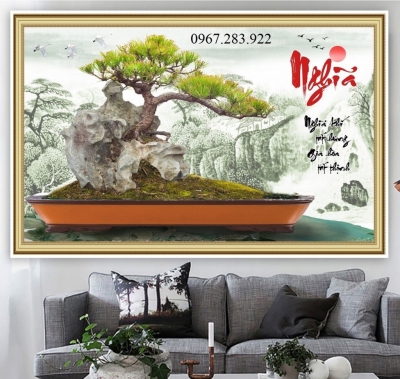 Gạch tranh- Tranh trang trí cây cảnh