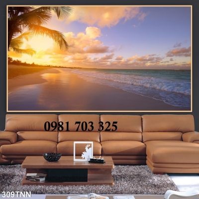 Tranh gạch mùa thu trang trí