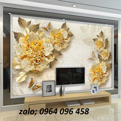 Tranh gạch ốp tường sau tivi - HBB65