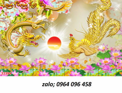 Tranh gạch 3d rồng phượng - XVXXC54