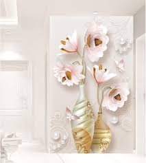 Tranh gạch 3d bình hoa sứ ngọc - CXV44