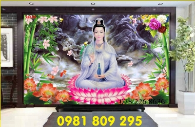 Tranh Phật giáo - gạch tranh 3d