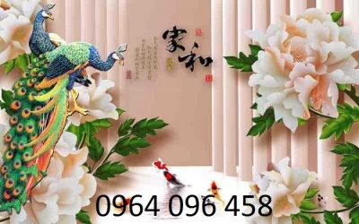 Tranh gạch 3d hoa sứ ngọc - SKC33