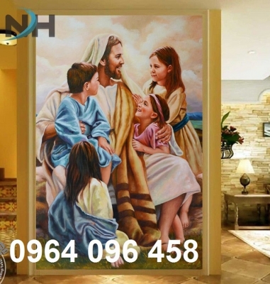 Tranh gạch 3d thiên chúa - JB74