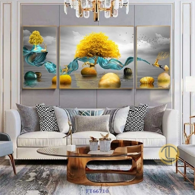 Tranh 3D - thuận buồm xuôi gió