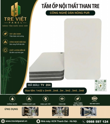 Nhà máy tấm than tre ốp tường