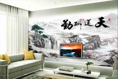 Tranh thủy mạc - tranh gạch 3d thủy mạc - SJK08