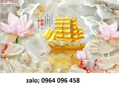Tranh gạch 3d hoa sứ ngọc - 9866CV