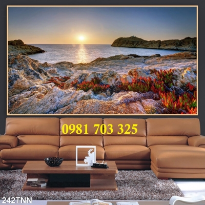 Tranh gạch 3D ốp tường phòng ngủ