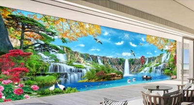 Tranh gạch 3d phong thủy phòng khách - HDSS32