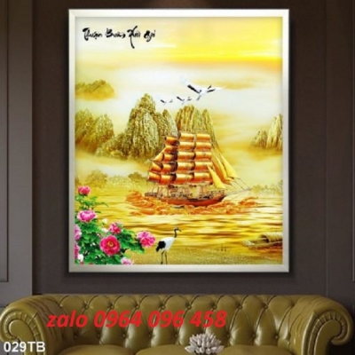 Tranh gạch men 3d phong thủy - 677XP