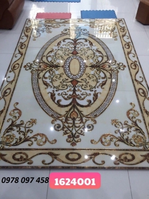 Sàn nhà ốp thảm gạch họa tiết