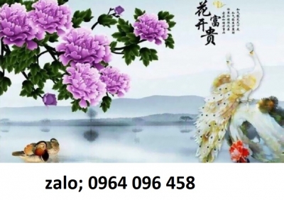 Tranh gạch 3d hoa mẫu đơn - MCBV54