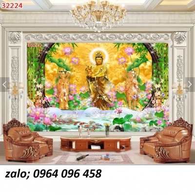 Tranh gạch 3d phật adida - FJH65