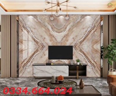 Tấm ốp tường giả đá sợi than tre
