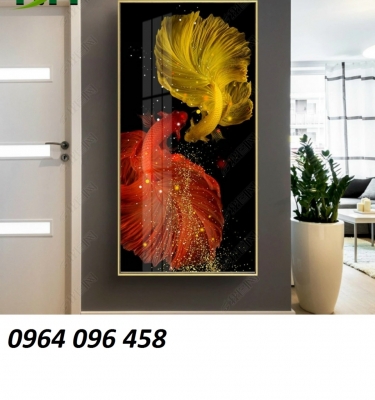 tranh 3d - gạch tranh cá chép 3d - SH66