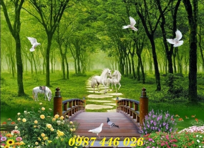 Gạch 3d tranh gạch men phong cảnh HP8622