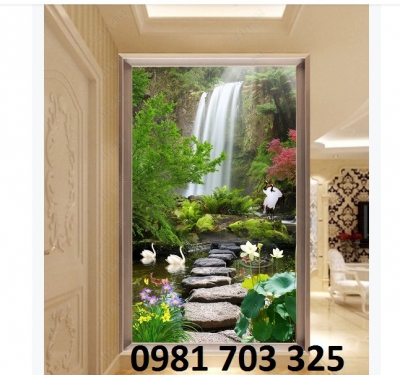 Tranh gạch phong cảnh khổ đứng