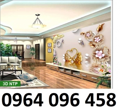 Tranh gạch 3d hoa sứ ngọc - BVC44