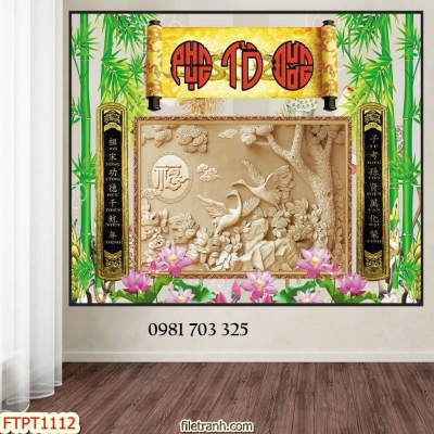 Tranh gạch ốp nhà mồ