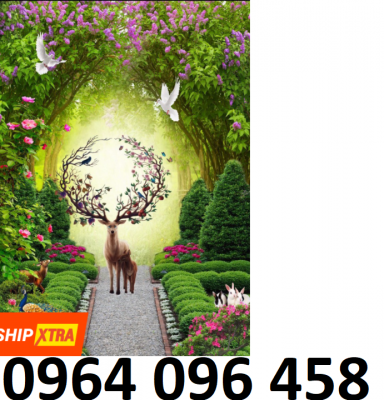 Tranh gạch 3d ốp tường hành lang - XCVB09