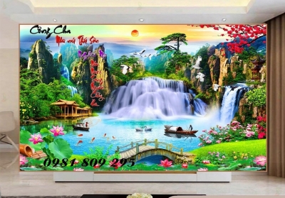Tranh gạch 3d thiên nhiên