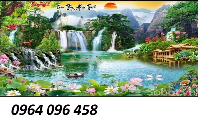 Tranh 3d - tranh gạch 3d phong cảnh đồng quê - LVC33